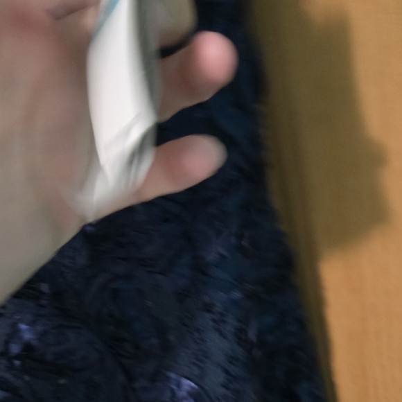 Nwt Alex Evenings Midnight Blue Lace Dress 16p - Picture 3 of 6